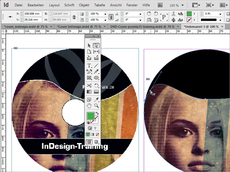 DVD-Cover und DVD-Label gestalten - Teil 4: Label erstellen in InDesign