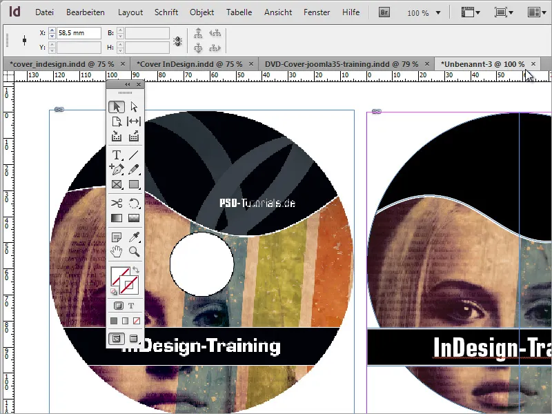 DVD-Cover und DVD-Label gestalten - Teil 4: Label erstellen in InDesign