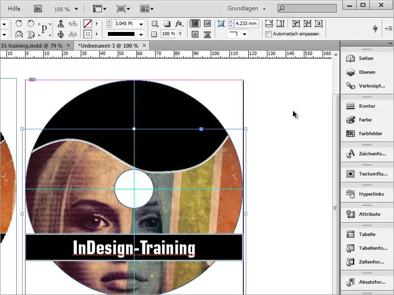 DVD-Cover und DVD-Label gestalten - Teil 4: Label erstellen in InDesign