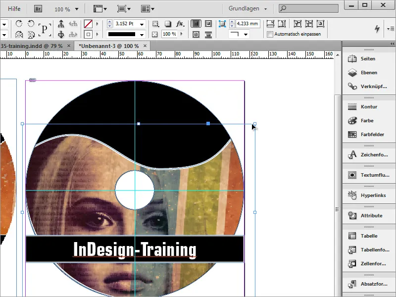 DVD-Cover und DVD-Label gestalten - Teil 4: Label erstellen in InDesign