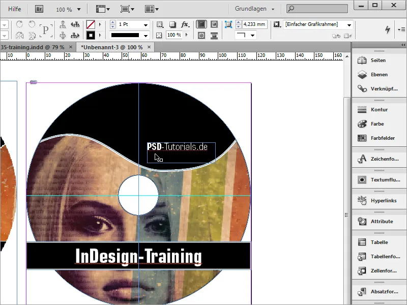 DVD-Cover und DVD-Label gestalten - Teil 4: Label erstellen in InDesign