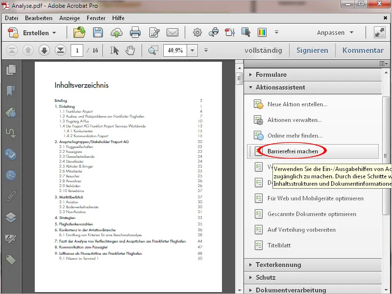 Dokumente barrierefrei gestalten mit Acrobat - Überblick