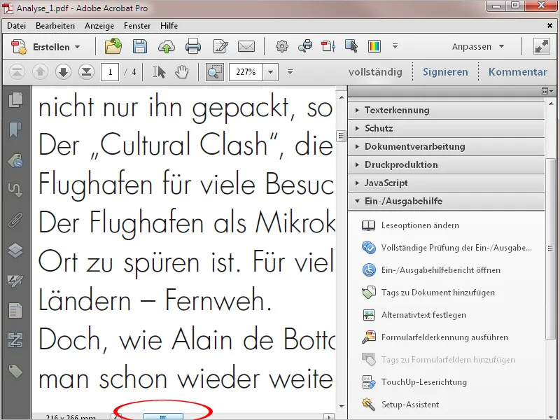 Dokumente barrierefrei gestalten mit Acrobat - Details bearbeiten