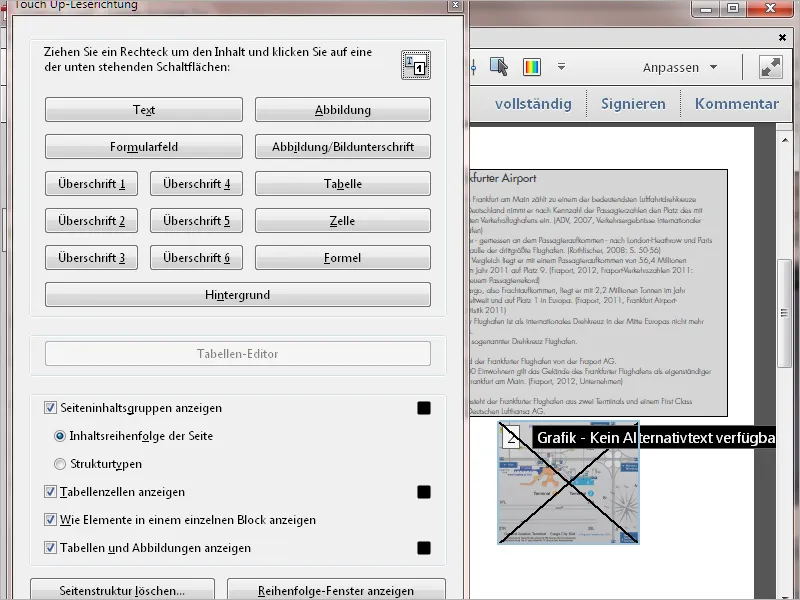 Dokumente barrierefrei gestalten mit Acrobat - Details bearbeiten