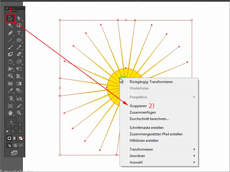 Sfaturi și trucuri pentru Adobe Illustrator: Crearea unui soare