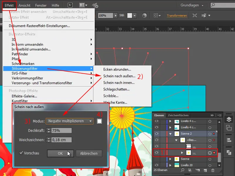 Sfaturi și trucuri pentru Adobe Illustrator: Crearea unui soare