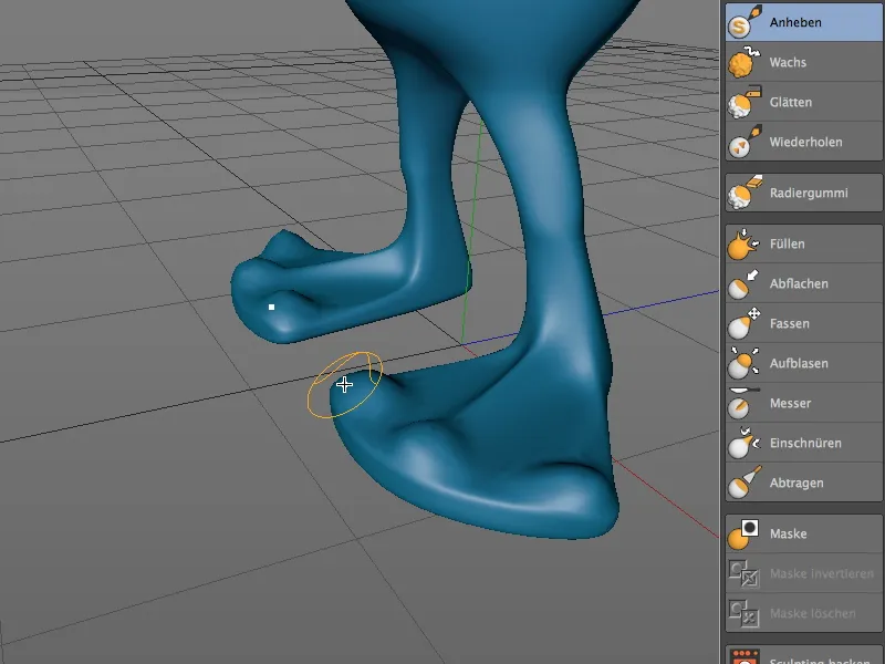 Neu in Release 14 - Modelling von Details mit Sculpting