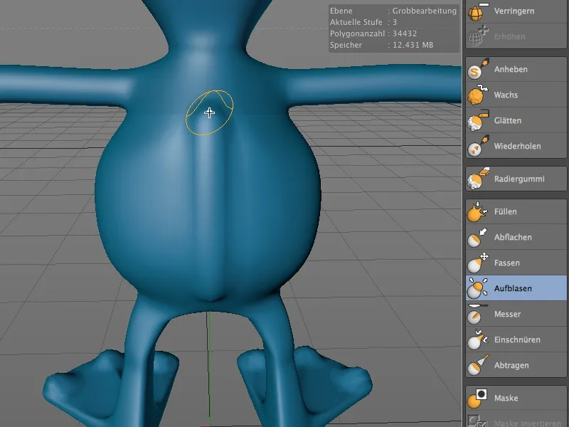 Neu in Release 14 - Modelling von Details mit Sculpting