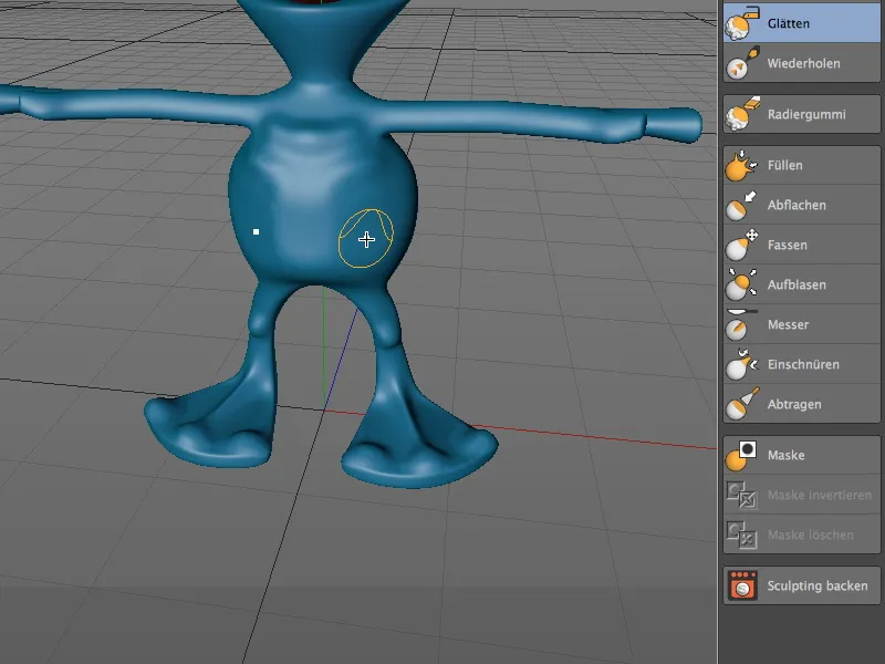 Neu in Release 14 - Modelling von Details mit Sculpting