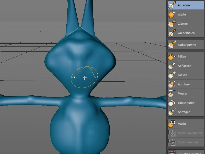 Neu in Release 14 - Modelling von Details mit Sculpting