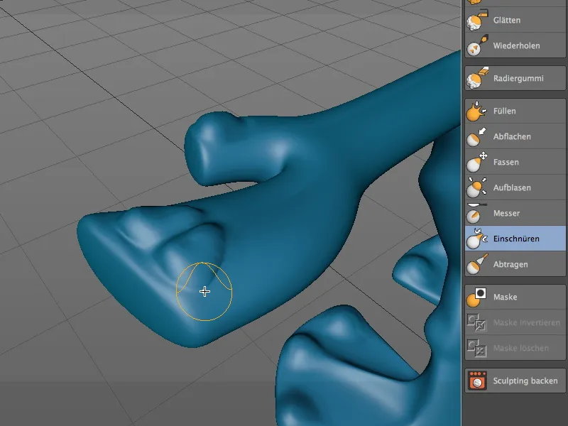 Neu in Release 14 - Modelling von Details mit Sculpting