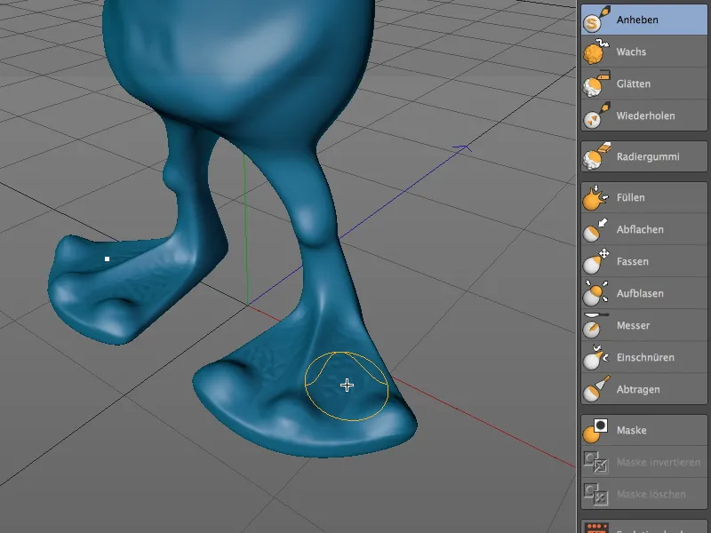 Neu in Release 14 - Modelling von Details mit Sculpting