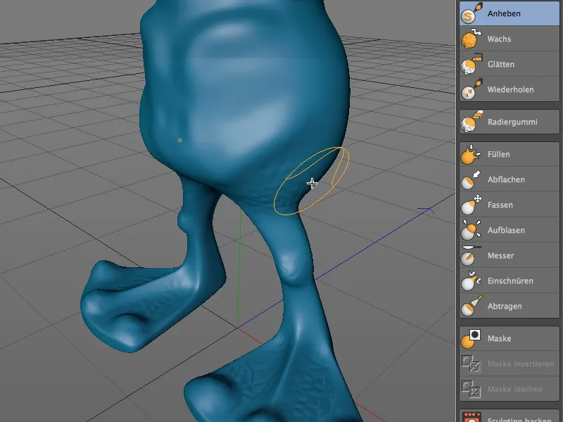 Neu in Release 14 - Modelling von Details mit Sculpting