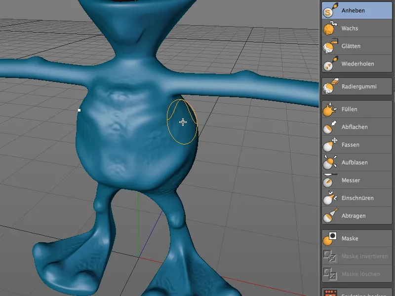 Neu in Release 14 - Modelling von Details mit Sculpting