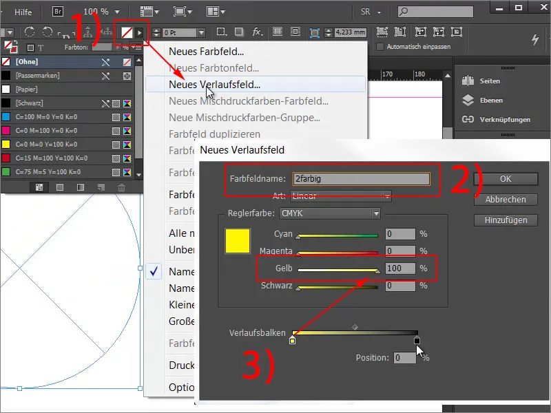 Câmpuri colorate multiple în InDesign