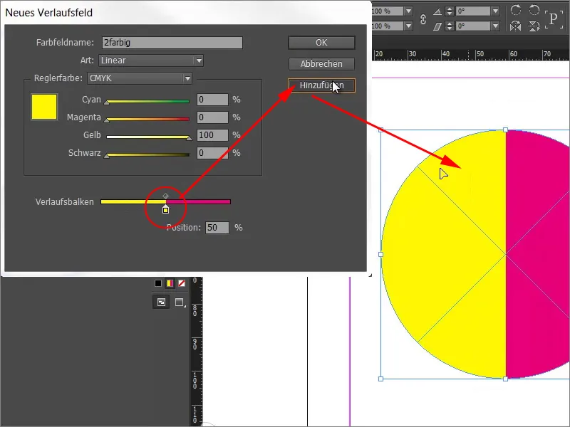 Mehrfarbige Farbfelder in InDesign