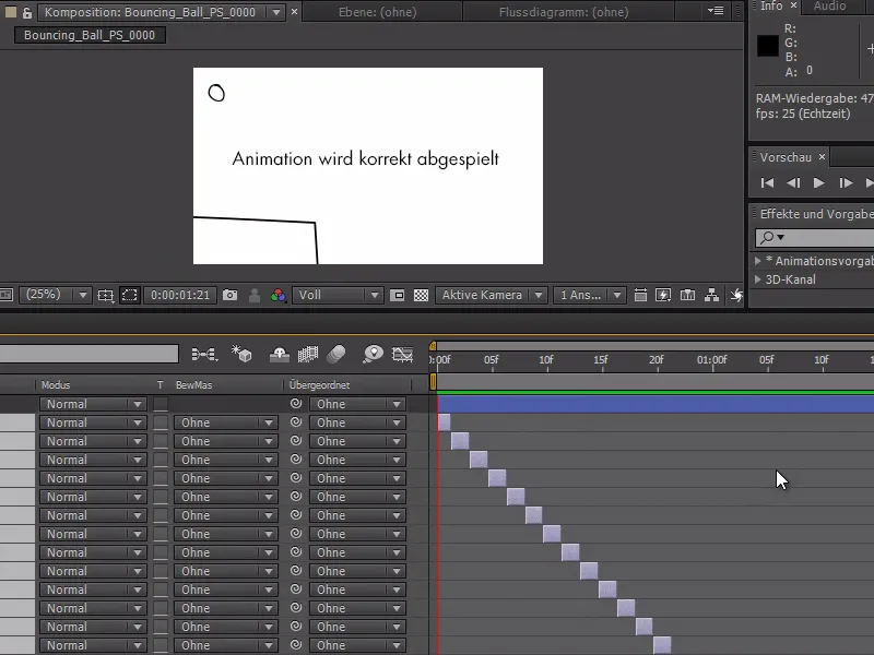 Tipps und Tricks zur Animation in After Effects: Ebenenreihenfolge umkehren