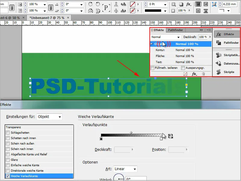 Tipps &amp; Tricks zu Adobe InDesign: Coole Effekte durch die weiche Verlaufskante