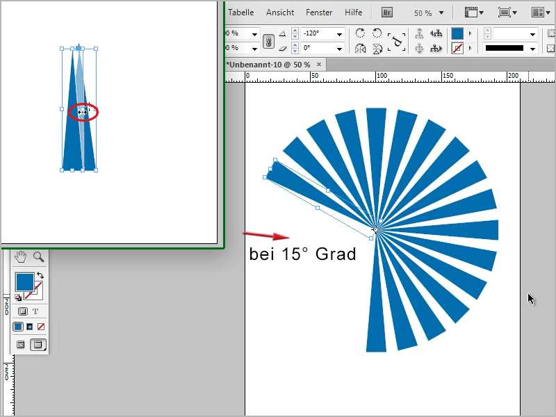 Sfaturi și trucuri pentru Adobe InDesign: Crearea efectului de raze de soare prin copiere inteligentă