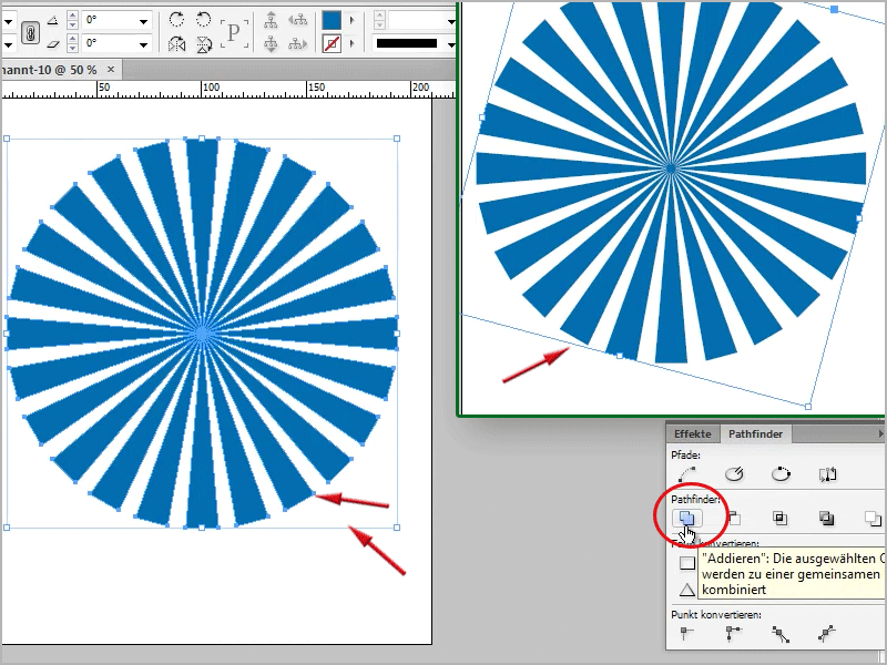 Sfaturi și trucuri pentru Adobe InDesign: Crearea efectului de raze ale soarelui prin copiere inteligentă