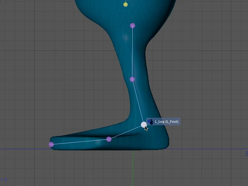 Nou în versiunea 13 - Rigging-ul unui extraterestru cu un șablon de caracter.