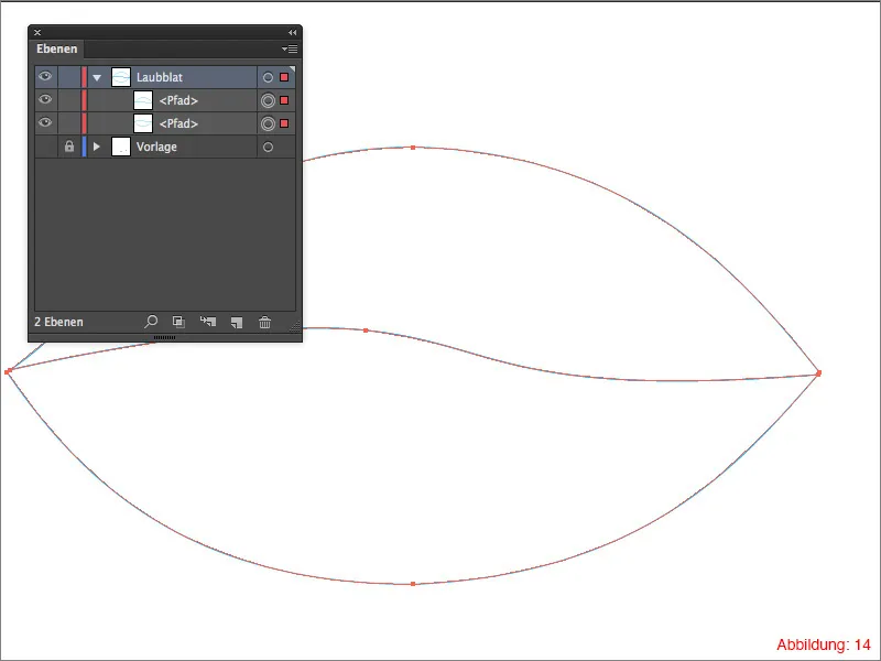 Laubblatt erstellen - Adobe Illustrator