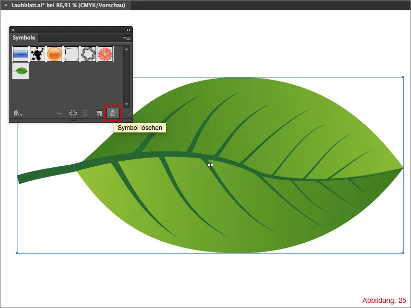 Laubblatt erstellen - Adobe Illustrator