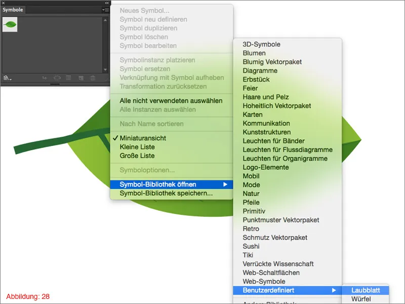 Laubblatt erstellen - Adobe Illustrator