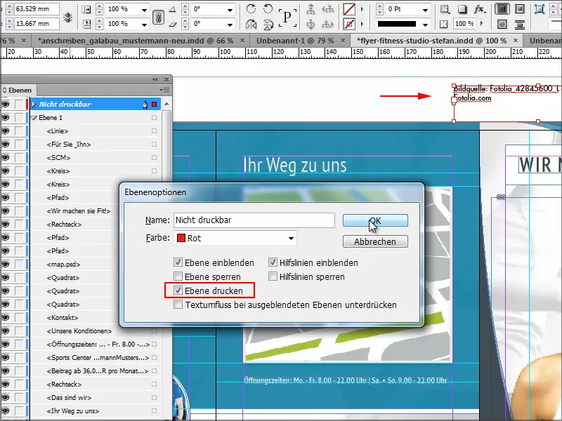 Sfaturi și trucuri pentru Adobe InDesign - a nu se imprima informații importante