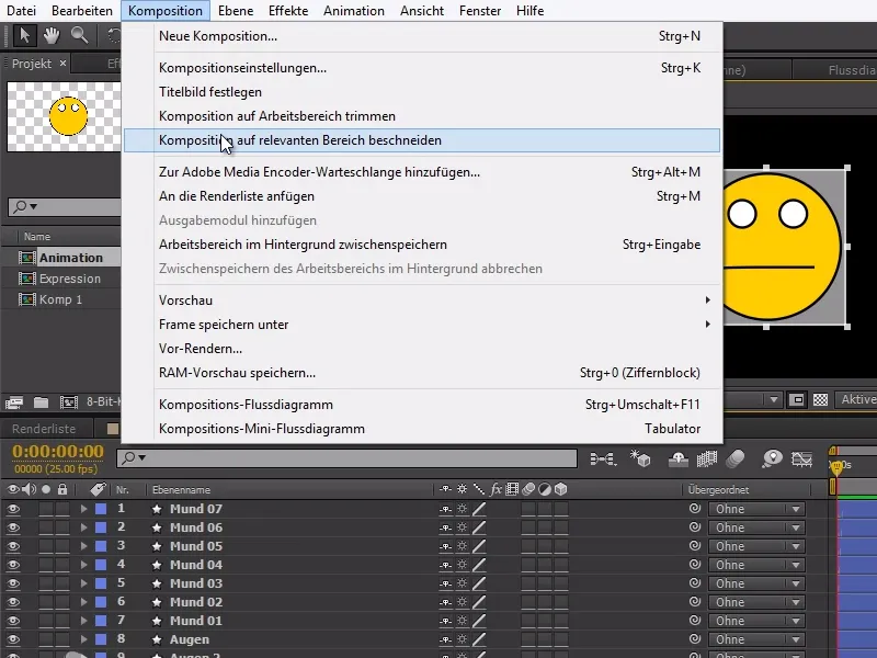 Tipps und Tricks zur Animation in After Effects: Kompositionen beschneiden