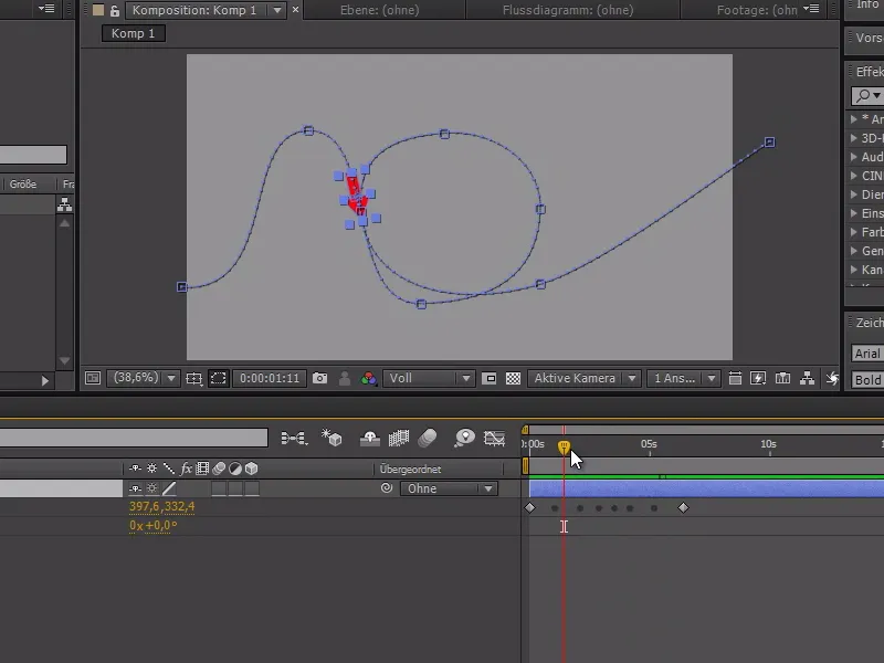 Tipps und Tricks zur Animation in After Effects: Ausrichten am Pfad