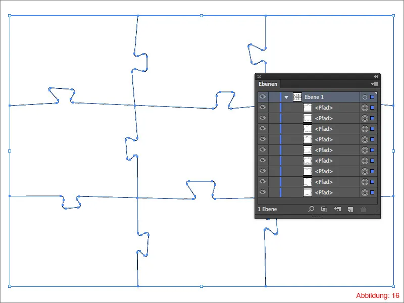 Puzzle erstellen - Adobe Illustrator