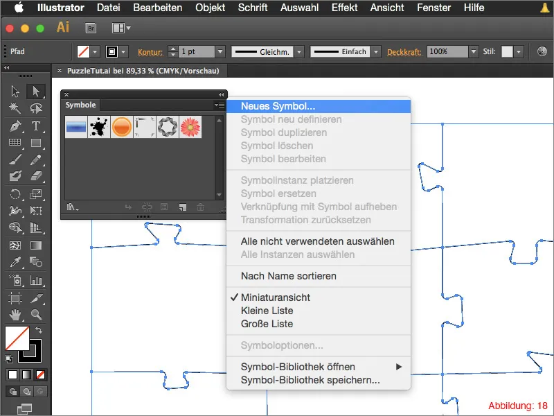 Puzzle erstellen - Adobe Illustrator