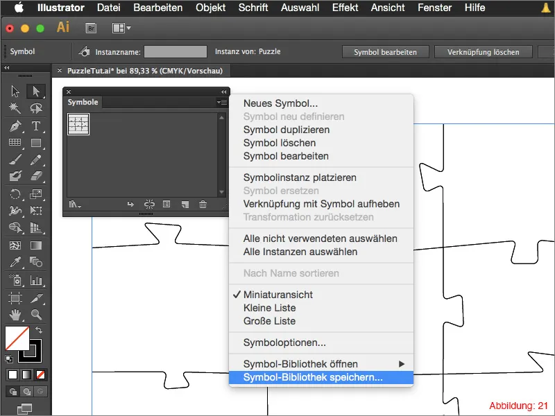 Puzzle erstellen - Adobe Illustrator