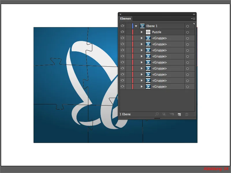 Puzzle erstellen - Adobe Illustrator