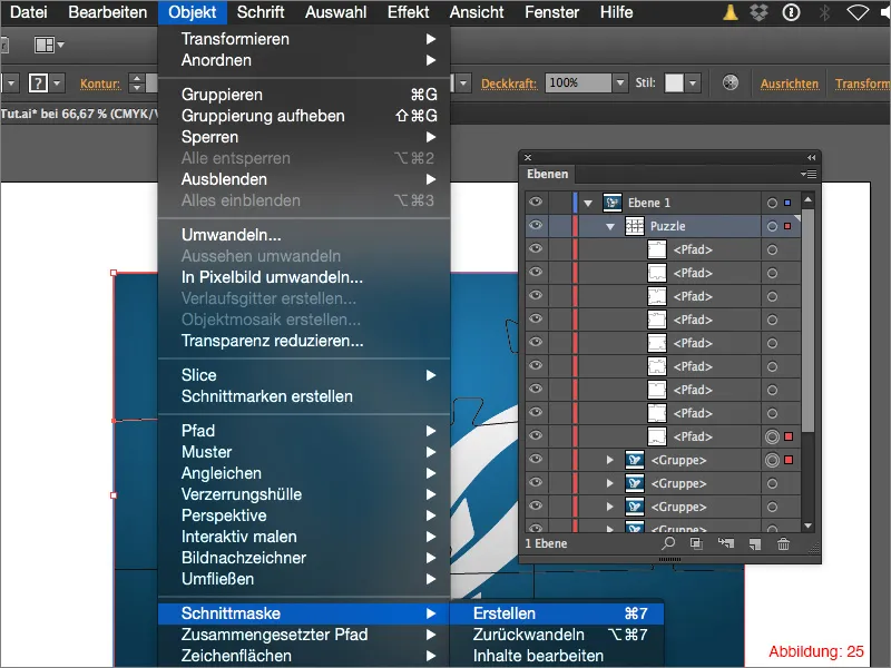 Puzzle erstellen - Adobe Illustrator