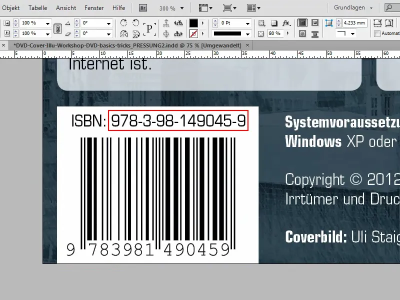 Tipps &amp; Tricks zu Adobe InDesign: EAN-/Barcode/Strichcode aus ISBN mit wenigen Klicks erstellen