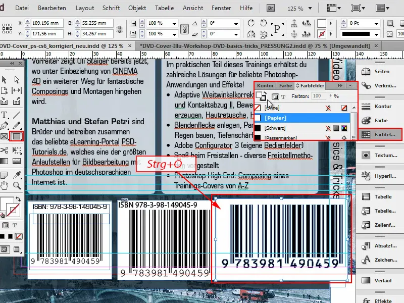 Tipps &amp; Tricks zu Adobe InDesign: EAN-/Barcode/Strichcode aus ISBN mit wenigen Klicks erstellen