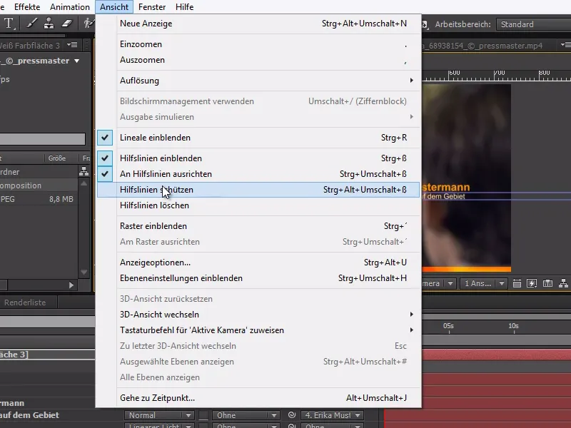 Tipps und Tricks zur Animation in After Effects: Hilfslinien