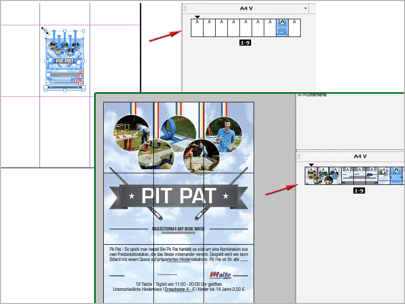 Tipps &amp; Tricks zu Adobe InDesign: Dank des Seitenwerkzeugs Seiten auch untereinander platzieren für z. B. Puzzle