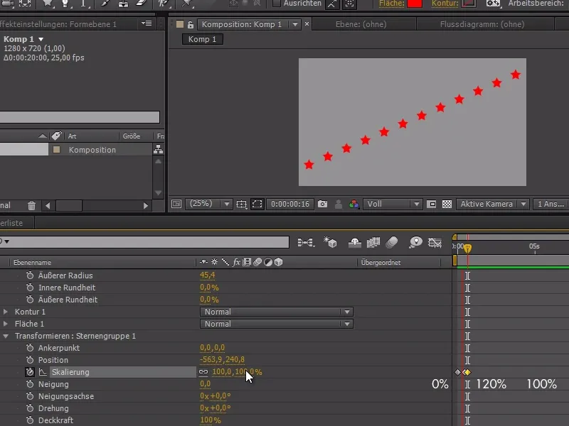 Sfaturi și trucuri pentru animație în After Effects: Desfășurare în timp.