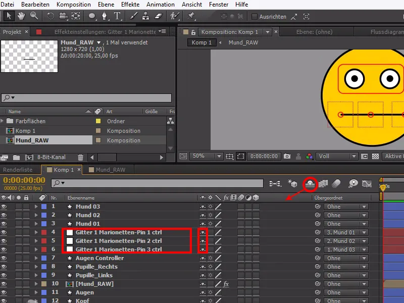 Tipps und Tricks zur Animation in After Effects: Ebenen verstecken