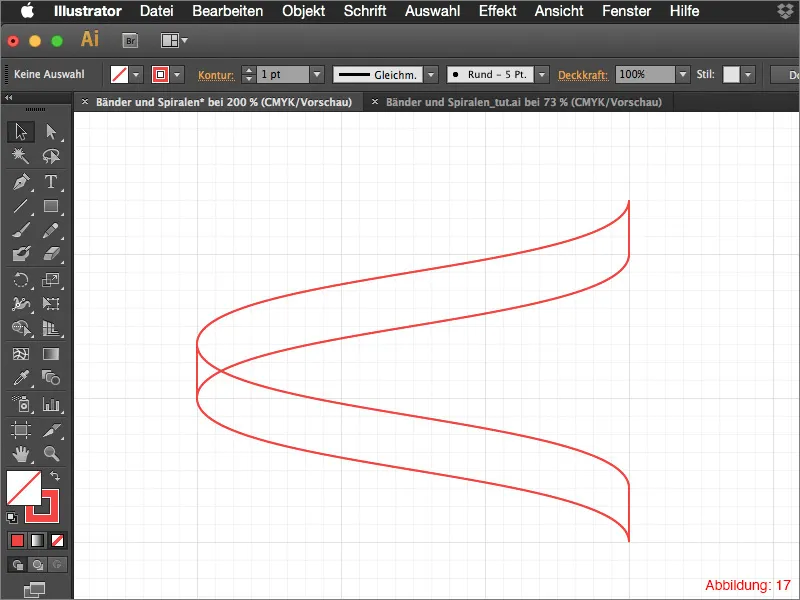 3D-Bänder und Spiralen - Adobe Illustrator