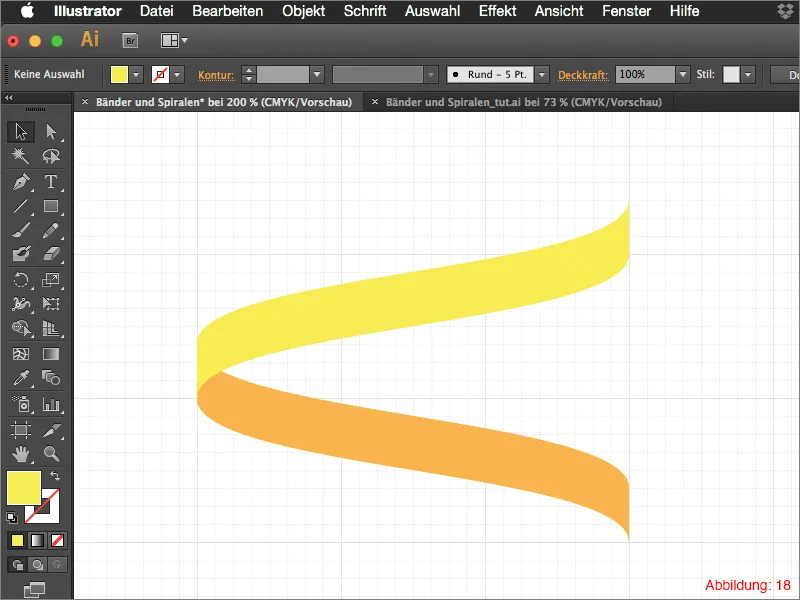3D-Bänder und Spiralen - Adobe Illustrator