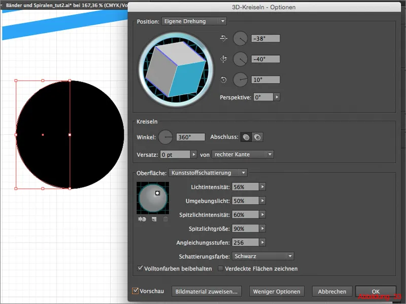 3D-Bänder und Spiralen - Adobe Illustrator