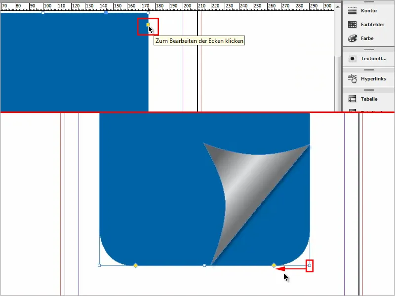 Tipps &amp; Tricks zu Adobe InDesign: Umblätter-Effekt bzw. Ecken-Effekt erstellen