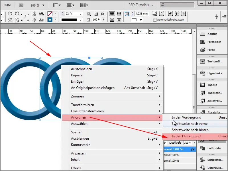 Tipps &amp; Tricks zu Adobe InDesign: Ineinandergreifende Ringe erstellen