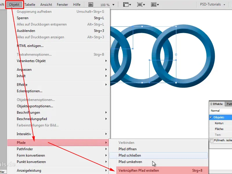 Tipps &amp; Tricks zu Adobe InDesign: Ineinandergreifende Ringe erstellen