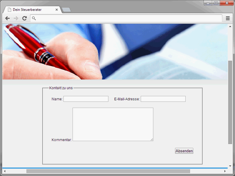 HTML & CSS für Einsteiger (Teil 46): Das Kontaktformular (1)