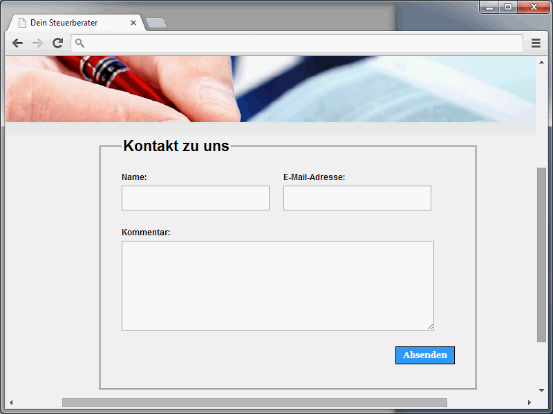 HTML & CSS für Einsteiger (Teil 46): Das Kontaktformular (1)